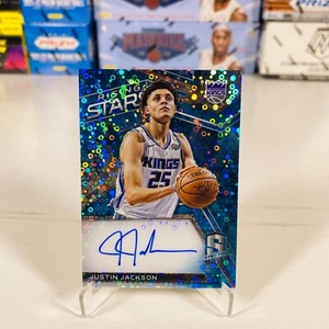 2017-18 Spectra Justin Jackson Sensational blue foilboard prizm rising star /49 - Picture 1 of 4