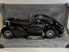 Bugatti Atlantic SC Black Diecast Model Car S1802101 SOLIDO 1 18