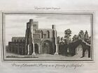 1769 Antique Print Dunstable Priory Church Bedfordshire
