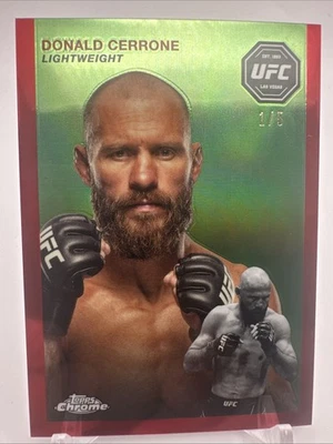 Donald Cerrone 2024 Chrome 1954 Red 1/5 UFC- 2003 - Image 1 of 2