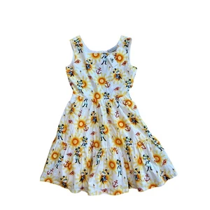 Disney Cruise Line Mickey Minnie Sun Anchor Ice Cream Kids Dress Size Medium - Picture 1 of 9