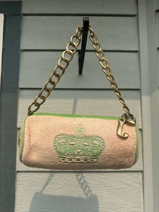 Juicy Couture Rare Vintage Green And Pink Barrel Purse Shoulder Bag With Charms - Bild 1 von 8
