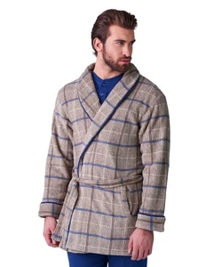 Giacca da camera uomo in caldo pile coral Karel KF9361 - Picture 1 of 1