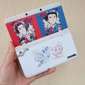Custom Ace Attorney - Themed NEW 3DS Console Top & Bottom Replacement Shell Rare - Picture 1 of 1