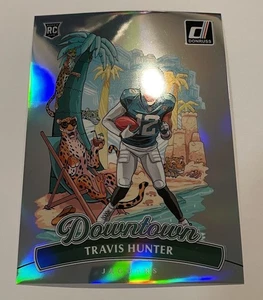 2025 Donruss Football Travis Hunter Jumbo Oversized Downton Refractor RC #13 - Bild 1 von 7