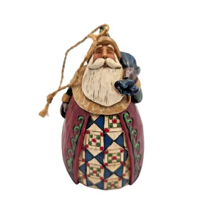 "Bolso de sujeción vintage Jim Shore Heartwood Creek 3,5"" adorno de Navidad de Papá Noel 2002" - Imagen 1 de 6