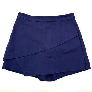 Mini skort vintage anni 00 Y2K Gianni Bini blu navy a strati vita alta XS 25x2,5" - Foto 1 di 14