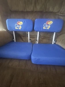 Vintage Jayhawks Fußball gepolsterter klappbarer Bleichersitz - Bild 1 von 4
