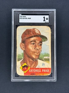 Satchel Paige 1953 Topps #220 SGC 1 Browns HOF - Picture 1 of 2