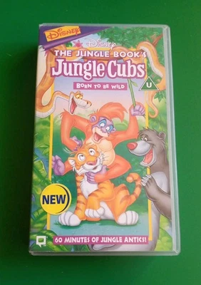 The Jungle Book's Jungle Cubs VHS Born To Be Wild Disney Video TESTED - Image 1 of 3