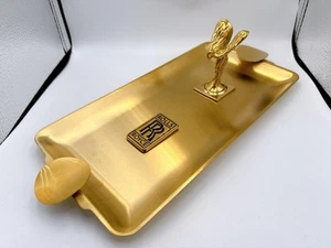 Rolls Royce Flying Lady Gold Tray - Picture 1 of 11