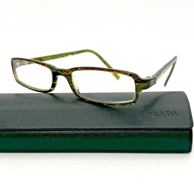 普拉达意大利制造 VPR 06G 全边眼镜 50-17-135 眼镜框带盒 — 第 1/4 张图片