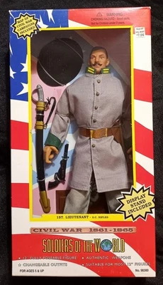 1997 Soldiers of the World Civil War 1st Lieutenant S.C. Rifles CSA Figure NOS  - Image 1 of 4
