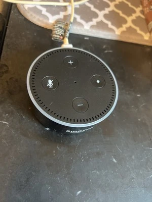 Amazon Echo Dot (2nd Gen) Smart Speaker – Black – Alexa Enabled  no power cable  - Image 1 of 2