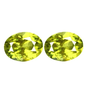 3.61Ct Pleasant 100% Natural Oval Cut 8.6x6.4mm  AAA Greenish Yellow Sillimanite - Picture 1 of 5