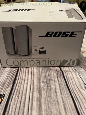 Bose Companion 20 multimedia speaker system PC speaker Used Bose UNTESTED - Image 1 of 4