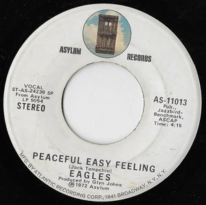 Peaceful Easy Feeling / Trying / Eagles VG - Picture 1 of 2