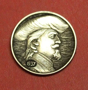HOBO Buffalo Nickel Buffalo Bill Cody Real US Nickel - Picture 1 of 2