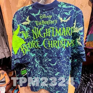 Camiseta deportiva 2025 Disney Parks Pesadilla antes de Navidad Oogie Boogie Spirit talla XL - Imagen 1 de 2