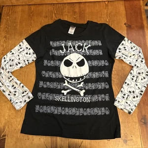 Nightmare Before Christmas Jack Skellington Langarmshirt Junior XL 15/17 - Bild 1 von 5