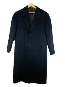 Lanificio Del Casentino Mantel Herren 40R Navy Blau Lammwolle Kaschmir Made Italy - Bild 1 von 14