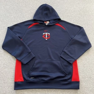 Nike Minnesota Twins Hoodie Herren Large blau Polyester Center Swoosh - Bild 1 von 7