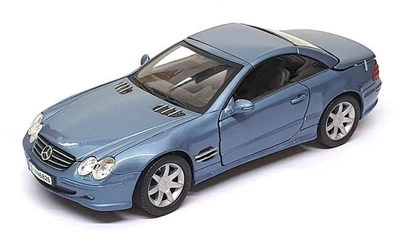 Motor Max 1/18 Scale Diecast 25625B - Mercedes Benz SL500 - Met. Blue - Image 1 of 4