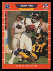 Hassan Jones 1989 Pro Set Series 1 #230 RC Minnesota Vikings Florida State - Picture 1 of 2