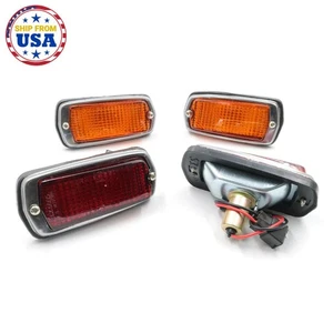 APTO DATSUN 510 120Y B210 240Z LÁMPARAS MARCADORAS LATERALES ROJO Y ÁMBAR 2 PARES 1968-1978 - Imagen 1 de 6