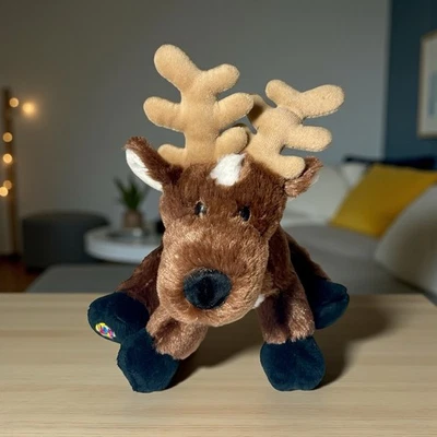 GANZ Webkinz Reindeer 8" Plush Stuffed Animal HM137 - No Code - Excellent Cond - Image 1 of 4