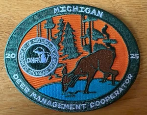 2025 MICHIGAN DNR SUCCESSFUL DEER HUNTER PATCH-NEW-FREE SHIPPING - Picture 1 of 1