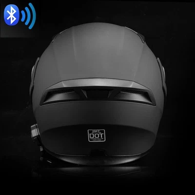DOT Modular Motorcycle Helmet Full Face Dual Visor Flip Up Helmet with Bluetooth - Image 1 of 4