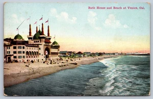 Venice California Bath House and Beach Postcard - Picture 1 of 2