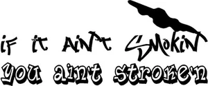 If it ain't SMOKIN you Ain't STROKEN powerstroke decal sticker TRUCK window - Bild 1 von 1