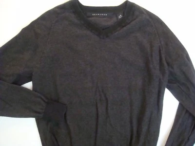 Sean John Black Gray Sweater LONG SLEEVE SHIRT XL Extra Large  - Image 1 of 2