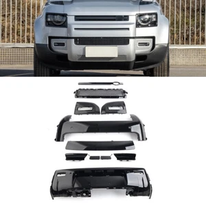Front Rear Lip Bumper Guard Skid Kit For Land Rover Defender 90 110 130 2020-24 - Picture 1 of 14