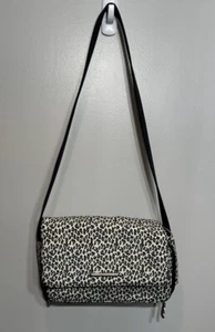 Worthington Purse Cheetah Print Nylon Fabric Travel Handbag Shoulder Strap - Picture 1 of 10