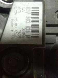 037903025M Generador VOLKSWAGEN POLO (9N3) ADVANCE 2006 99464 - Imagen 1 de 4