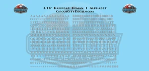 Railroad Roman Serif 4 Alphabet Letters & Numbers 1/16" 1/8" 3/16" 1/4" 5/16"... - Picture 1 of 13