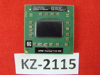 Notebook AMD Turion 64 X2 TMDTL56HAX5CT Mobile Dual Core CPU 2x1.8GHz #KZ-2115 - Image 1 of 2