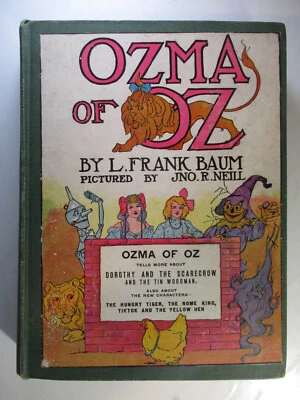Ozma of Oz, L Frank Baum, Reilly & Lee, Color Pages, 1920s Edition Foto 1 de 4