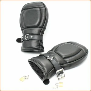 Bondage Guantes Acolchados, Cerrables Puño Medio BDSM - Imagen 1 de 5