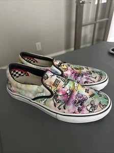 VANS Classic Slip On Shoes Skate Multi Shroom Doom Canvas Men Low Top Size 11.5 - Picture 1 of 6
