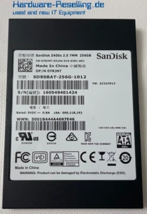 SanDisk Z400s SSD 256GB 2,5" SATA III 6G SD8SBAT-256G-1012 07RJNT - Bild 1 von 1