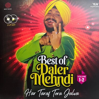 Best of Daler Mehndi 2 LP Vinyl Record Set Bollywood Punjabi Songs Indian Mint - Image 1 of 4