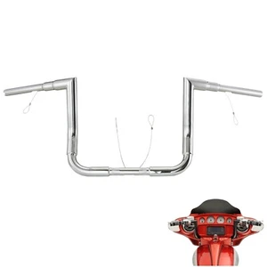 10" Handlebar Bagger Meathook Ape Hanger for Harley Street Glide 96-23 Chorme - Picture 1 of 7