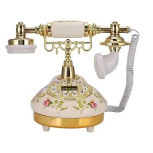 Telefon w stylu retro ceramiczny stacjonarny w europejskim stylu retro - Zdjęcie 1 z 10