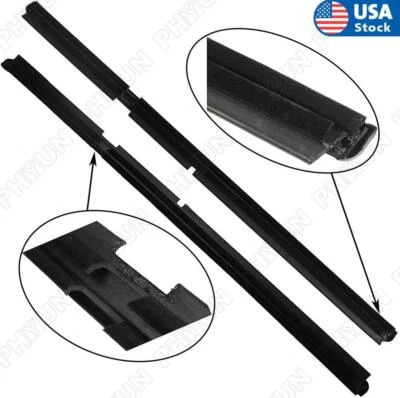 1 x Juego de juntas de vidrio para ventana exterior delantera y trasera para Jeep Grand Cherokee 1999-2004 Foto 1 de 4