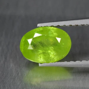 1,05Ct Oval_Fantastisch Glanz Unbeheizt Afghanistan Grün Sphene - Bild 1 von 1