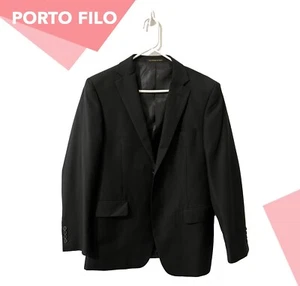 Porto Filo Blazer Jacket Super 160 Men's 38 R Jacket Button Front Italy Designed - Picture 1 of 10